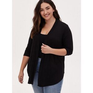 ✨Torrid Black Open Front Sz 4X Cardigan✨
